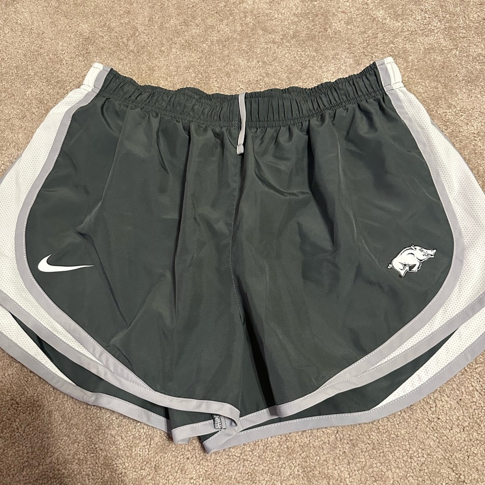 Nike Charcoal and Light Gray Running Shorts